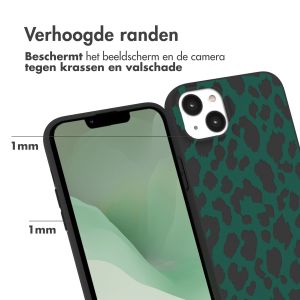 iMoshion Design hoesje iPhone 14 Plus - Luipaard - Groen / Zwart