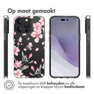 iMoshion Design hoesje iPhone 14 Pro Max - Bloem - Roze