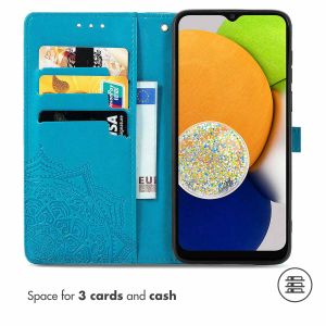 iMoshion Mandala Bookcase Samsung Galaxy A03 - Turquoise