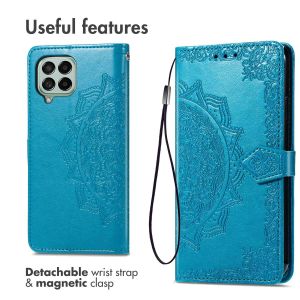 iMoshion Mandala Bookcase Samsung Galaxy M53 - Turquoise