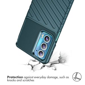 iMoshion Thunder Backcover Motorola Edge 20 - Groen