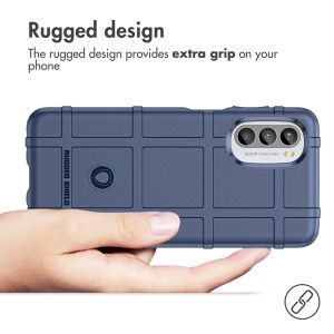 iMoshion Rugged Shield Backcover Motorola Moto G52 / G82 - Blauw