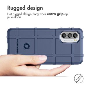 iMoshion Rugged Shield Backcover Motorola Moto G52 / G82 - Donkerblauw