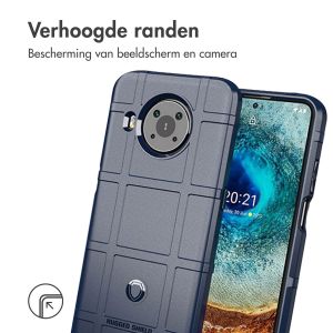 iMoshion Rugged Shield Backcover Nokia X10 / X20 - Donkerblauw