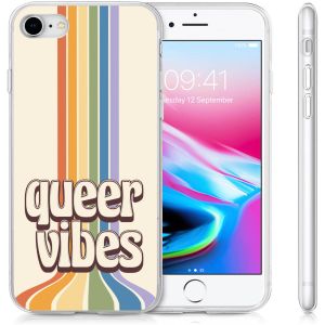 iMoshion Design hoesje iPhone SE (2022 / 2020) / 8 / 7 - Rainbow Queer vibes