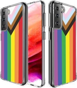 iMoshion Design hoesje Samsung Galaxy S21 FE - Rainbow flag