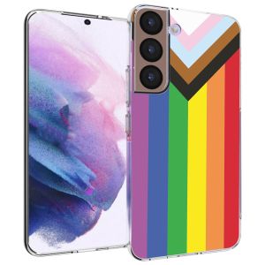 iMoshion Design hoesje Samsung Galaxy S22 - Rainbow flag