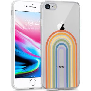 iMoshion Design hoesje iPhone SE (2022 / 2020) / 8 / 7 - Rainbow