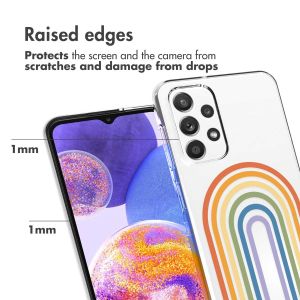 iMoshion Design hoesje Samsung Galaxy A23 (5G) - Rainbow