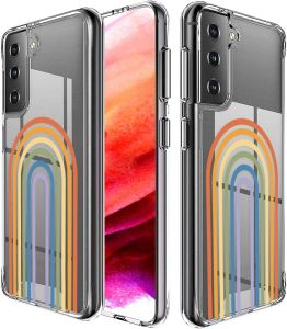iMoshion Design hoesje Samsung Galaxy S21 FE - Rainbow