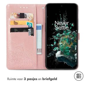 iMoshion Mandala Bookcase OnePlus 10T - Rosé Goud