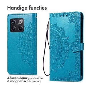 iMoshion Mandala Bookcase OnePlus 10T - Turquoise