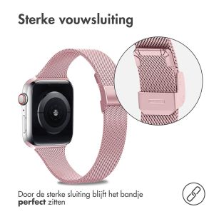 iMoshion Milanees vouwbandje Apple Watch Series 1-9 / SE - 38/40/41mm - Roze