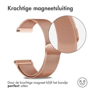 iMoshion Milanees magnetisch bandje - Universeel 18 mm aansluiting - Rosé Goud