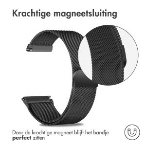 iMoshion Milanees magnetisch bandje - Universeel 18 mm aansluiting - Zwart