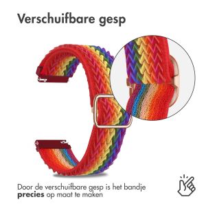 iMoshion Elastisch nylon bandje - Universeel 20 mm aansluiting - Rainbow