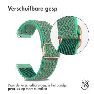 iMoshion Elastisch nylon bandje - Universeel 20 mm aansluiting - Turquoise