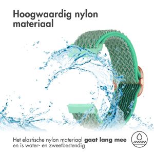iMoshion Elastisch nylon bandje - Universeel 20 mm aansluiting - Turquoise