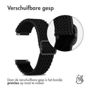 iMoshion Elastisch nylon bandje - Universeel 20 mm aansluiting - Zwart