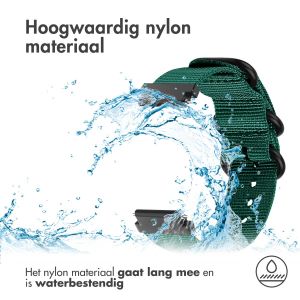 iMoshion Nylon bandje - Universeel 20 mm aansluiting - Donkergroen