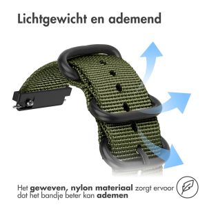 iMoshion Nylon bandje - Universeel 20 mm aansluiting - Groen