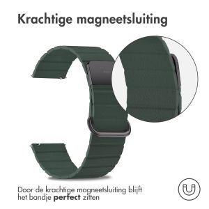 iMoshion Magnetisch lederen bandje - Universeel 20 mm aansluiting - Groen