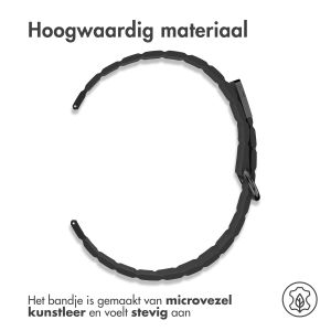 iMoshion Magnetisch lederen bandje - Universeel 20 mm aansluiting - Zwart