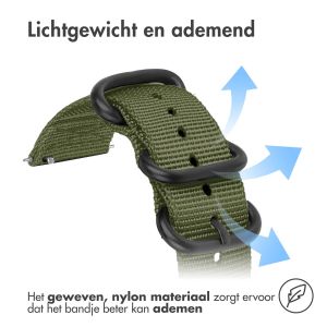 iMoshion Nylon bandje - Universeel 22 mm aansluiting - Groen