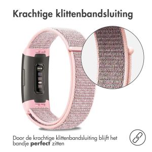 iMoshion Nylon bandje Fitbit Charge 3 / 4 - Roze