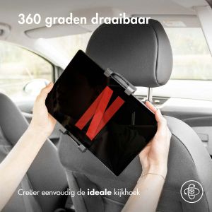 iMoshion Tablethouder auto - Verstelbaar - Hoofdsteun - Zwart