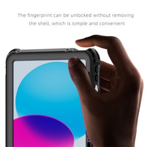 Redpepper Waterproof Backcase iPad 10 (2022) 10.9 inch - Zwart
