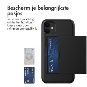 iMoshion Backcover met pasjeshouder iPhone 11 - Zwart