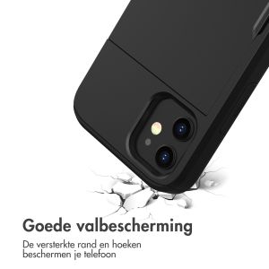 iMoshion Backcover met pasjeshouder iPhone 12 Mini - Zwart