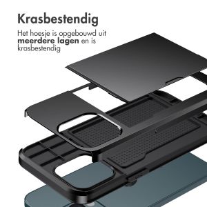 iMoshion Backcover met pasjeshouder iPhone 13 Pro Max - Zwart