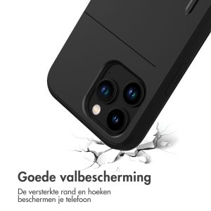 iMoshion Backcover met pasjeshouder iPhone 14 Pro - Zwart