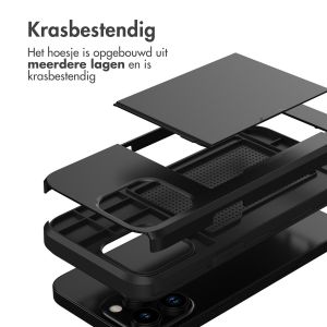 iMoshion Backcover met pasjeshouder iPhone 14 Pro - Zwart