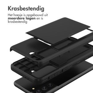 iMoshion Backcover met pasjeshouder Samsung Galaxy S21 - Zwart