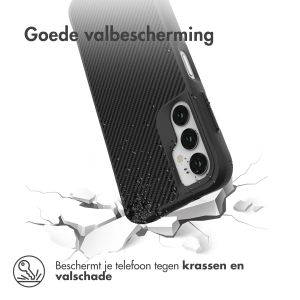 iMoshion Rugged Hybrid Carbon Case Samsung Galaxy A14 (5G) - Zwart