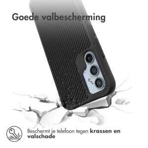 iMoshion Rugged Hybrid Carbon Case Samsung Galaxy A34 (5G) - Zwart