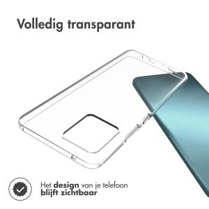 Accezz Clear Backcover Motorola Moto G72 - Transparant