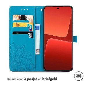 iMoshion Mandala Bookcase Xiaomi 13 - Turquoise