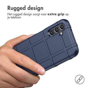 iMoshion Rugged Shield Backcover Samsung Galaxy A14 (4G) - Donkerblauw