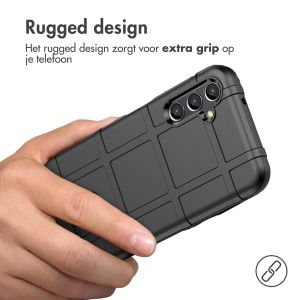 iMoshion Rugged Shield Backcover Samsung Galaxy A14 (5G/4G) - Zwart