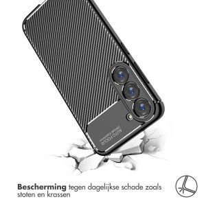 iMoshion Carbon Softcase Backcover Samsung Galaxy S23 - Zwart