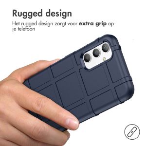 iMoshion Rugged Shield Backcover Samsung Galaxy A34 (5G) - Donkerblauw