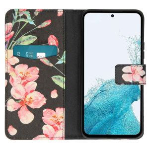 iMoshion Design Softcase Bookcase Samsung Galaxy A54 (5G) - Blossom Black