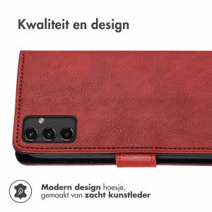 iMoshion Luxe Bookcase Samsung Galaxy A14 (5G/4G) - Rood