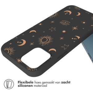 iMoshion Design hoesje iPhone 12 (Pro) - Stars Sky