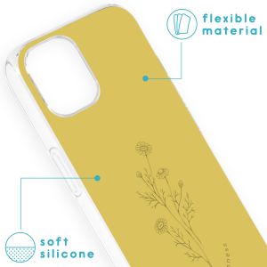 iMoshion Design hoesje iPhone 13 - Floral Lime