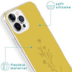 iMoshion Design hoesje iPhone 13 Pro - Floral Lime